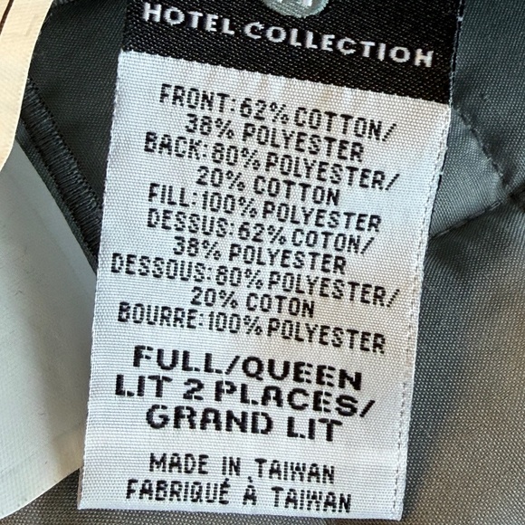 Hotel Collection Silver Quilted Square-Pattern Comforter - Picture 12 of 12